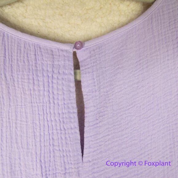 New! Calvin Klein Women's Gauze‎ Tiered Maxi Dress Purple, size XS - Picture 12 of 15